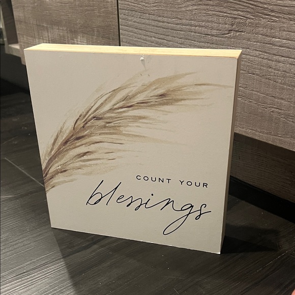Other - NWT COUNT YOUR BLESSINGS DECOR